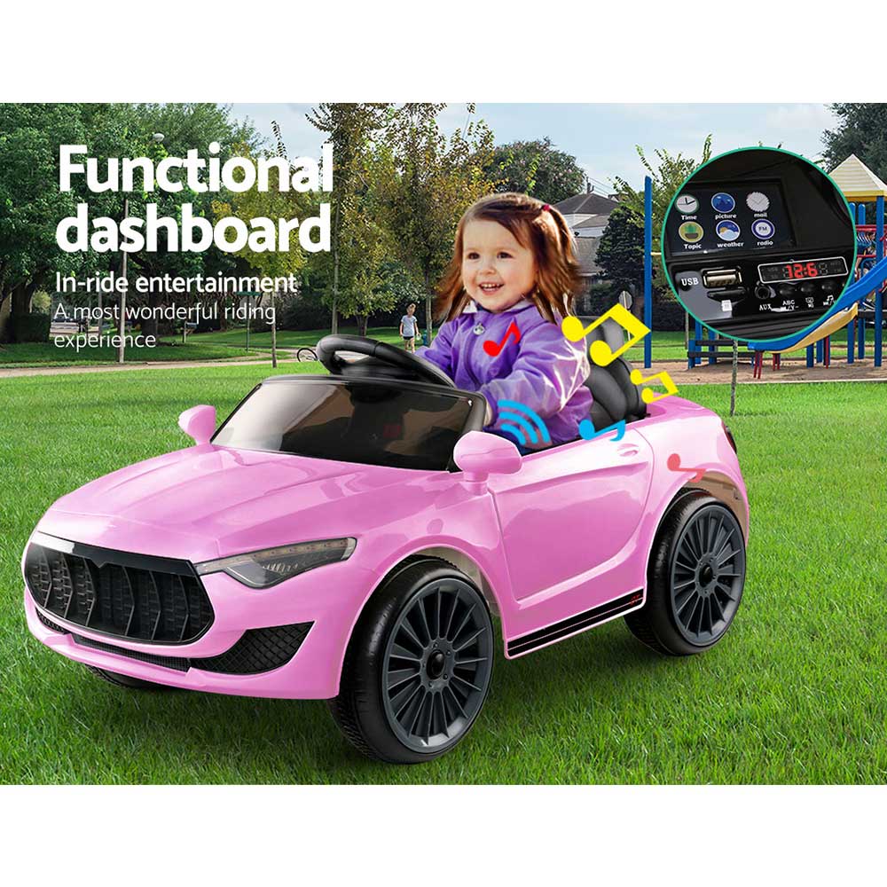 Maserati Style Electric Ride on Car - Pink