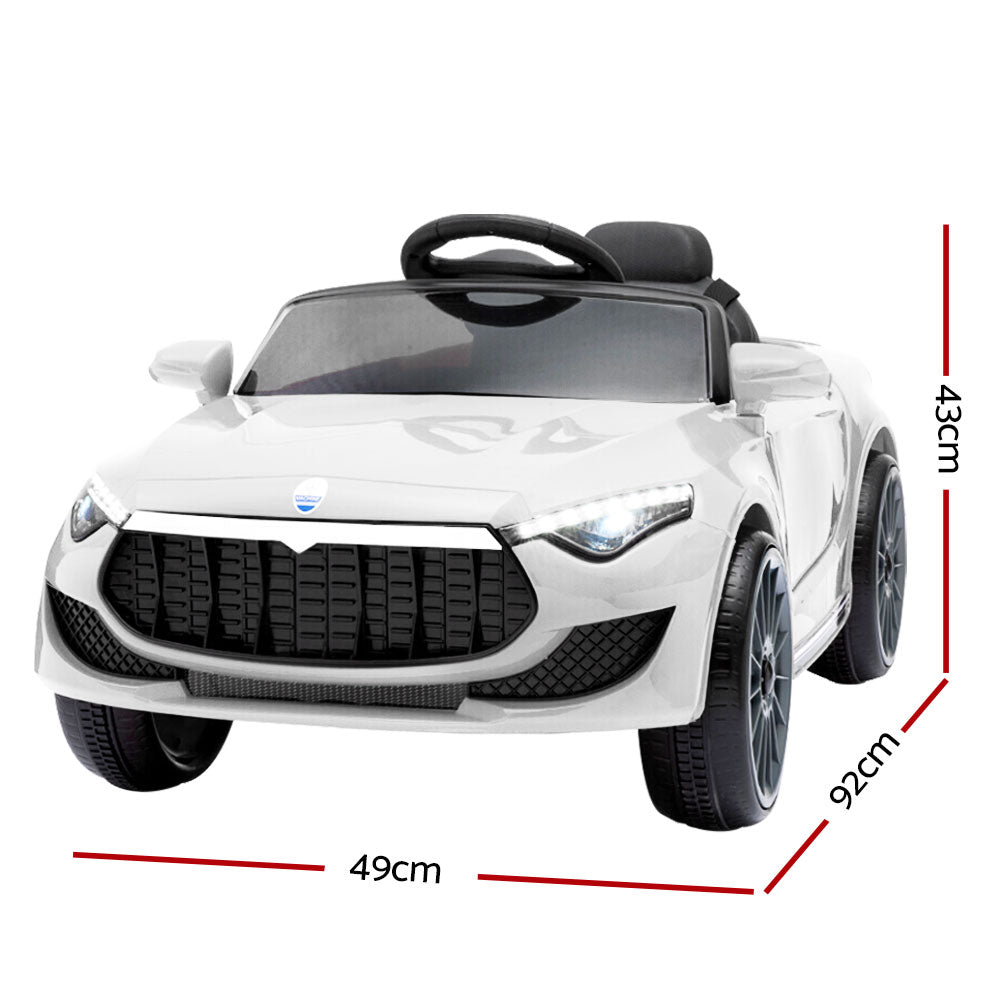 Maserati Style Electric Ride On Car - White