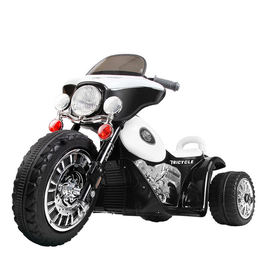 Rigo Kids Ride On Motorbike - Black/White