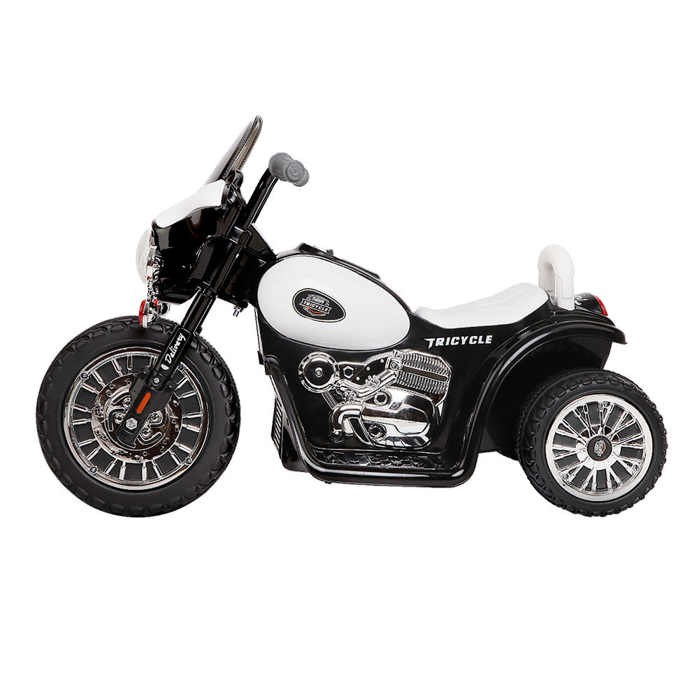 Rigo Kids Ride On Motorbike - Black/White