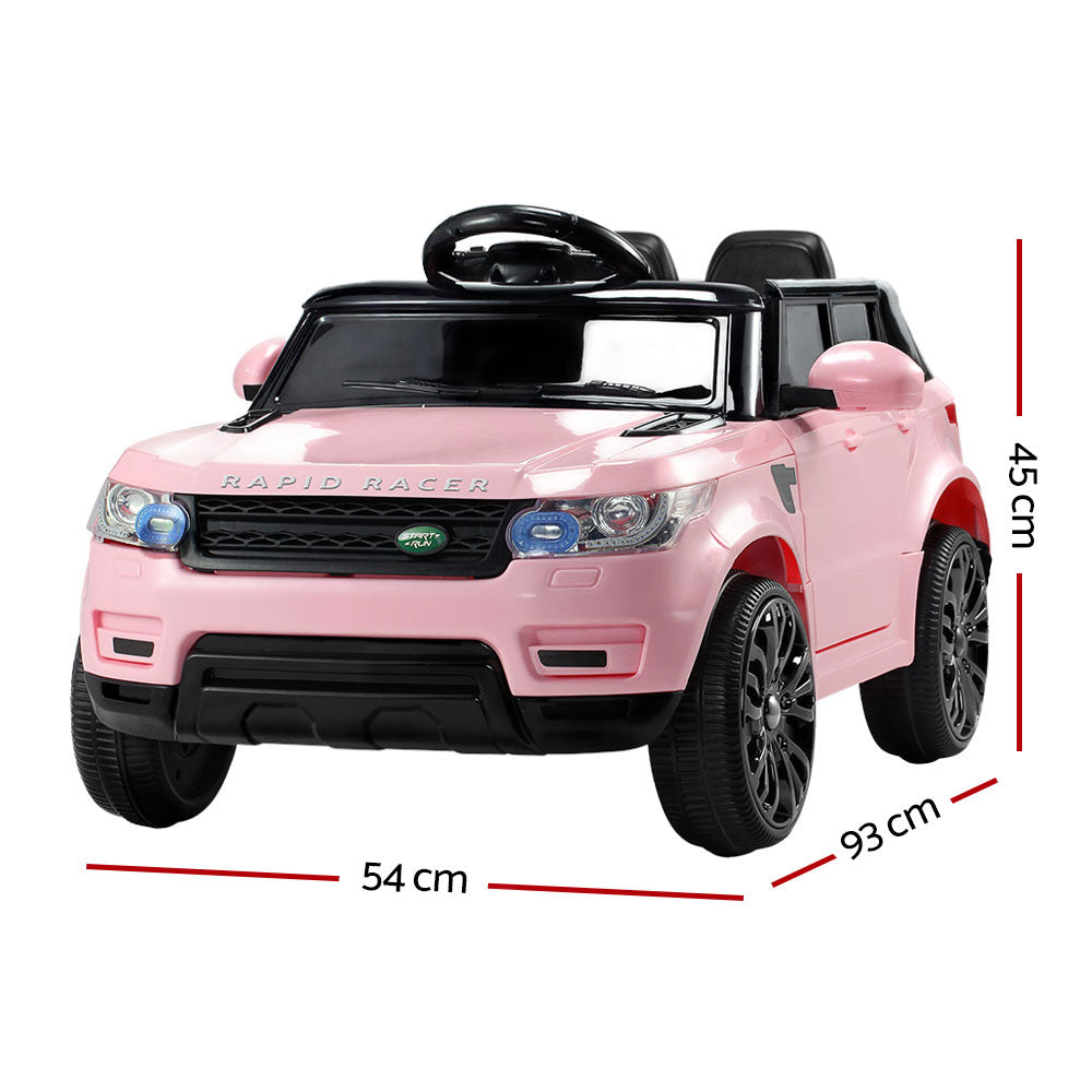 Rapid Racer Land Rover Style Electric Ride On Car - Pink