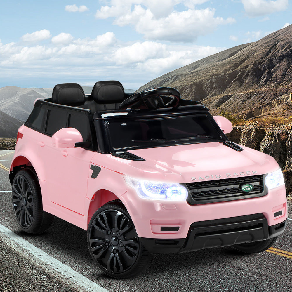 Rapid Racer Land Rover Style Electric Ride On Car - Pink