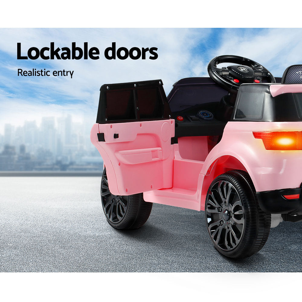 Rapid Racer Land Rover Style Electric Ride On Car - Pink