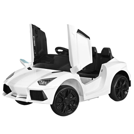 Rigo Kids Electric Ride On Car Outdoor - White