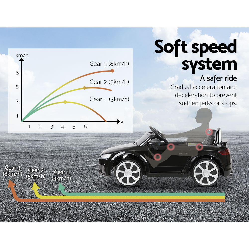 Audi Licensed TT RS Electric Ride On Car - Black