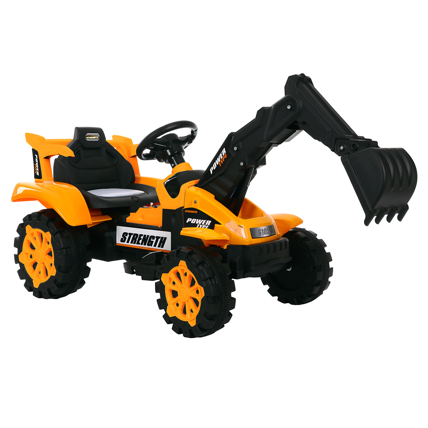 Children's Electronic Ride-on Excavator & Dump Truck, 30kg Capacity