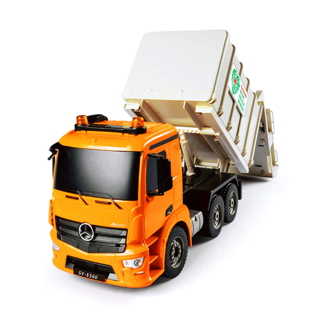 Mercedes Benz Garbage Model Toy Truck - Orange