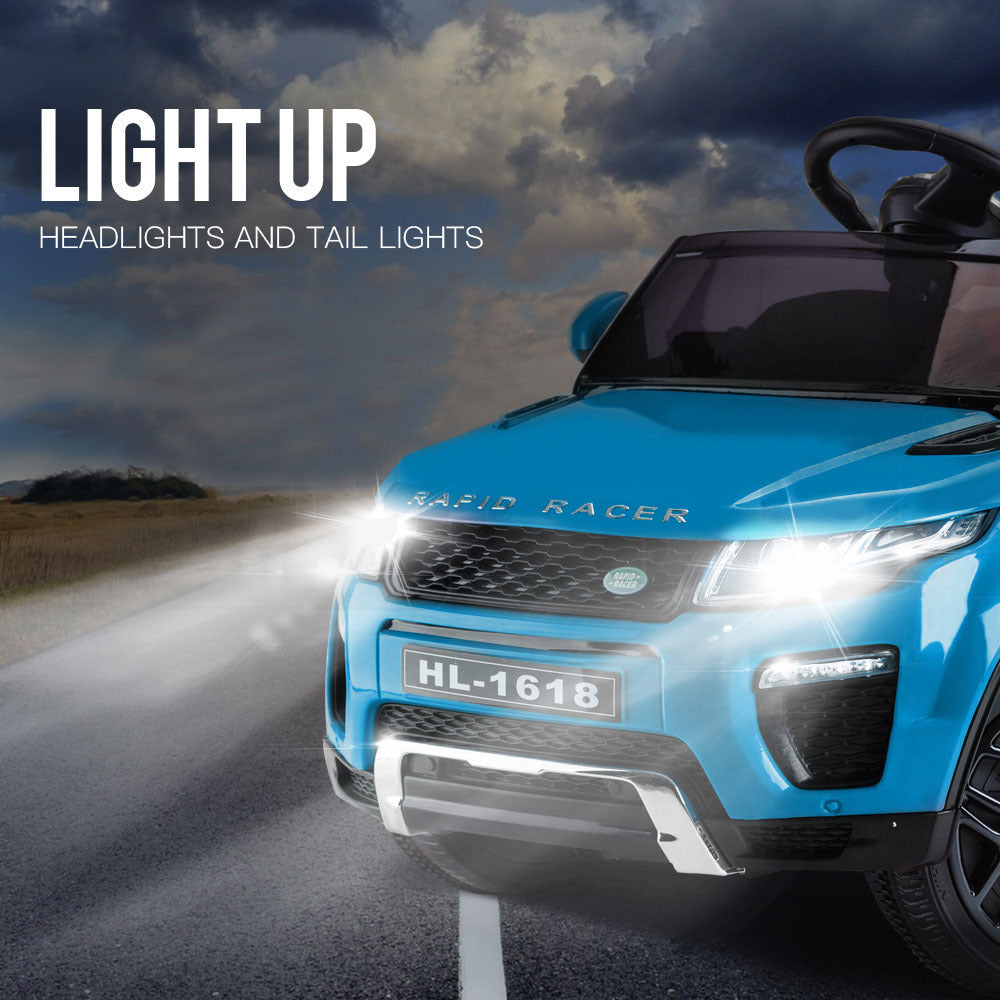 Rapid Racer Land Rover Style Electric Ride on Car - Blue