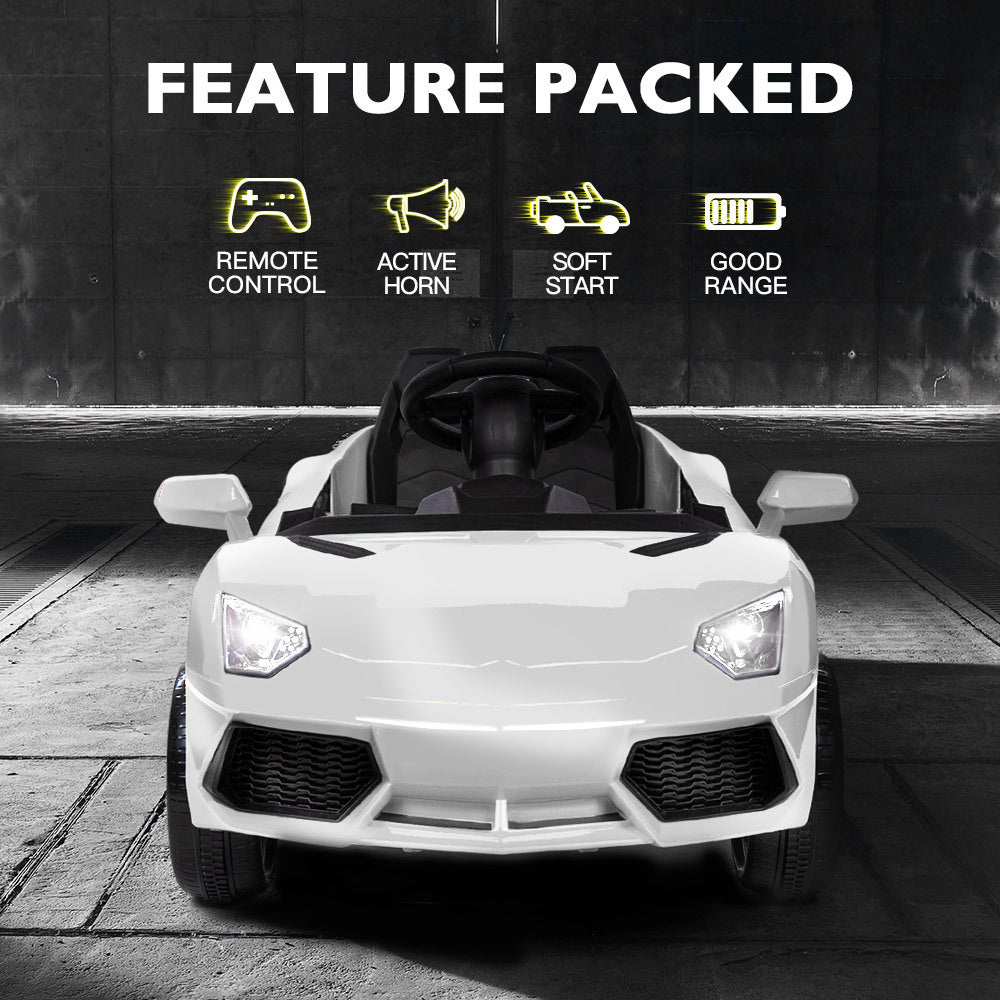 Lamborghini Electric Ride On Car - White