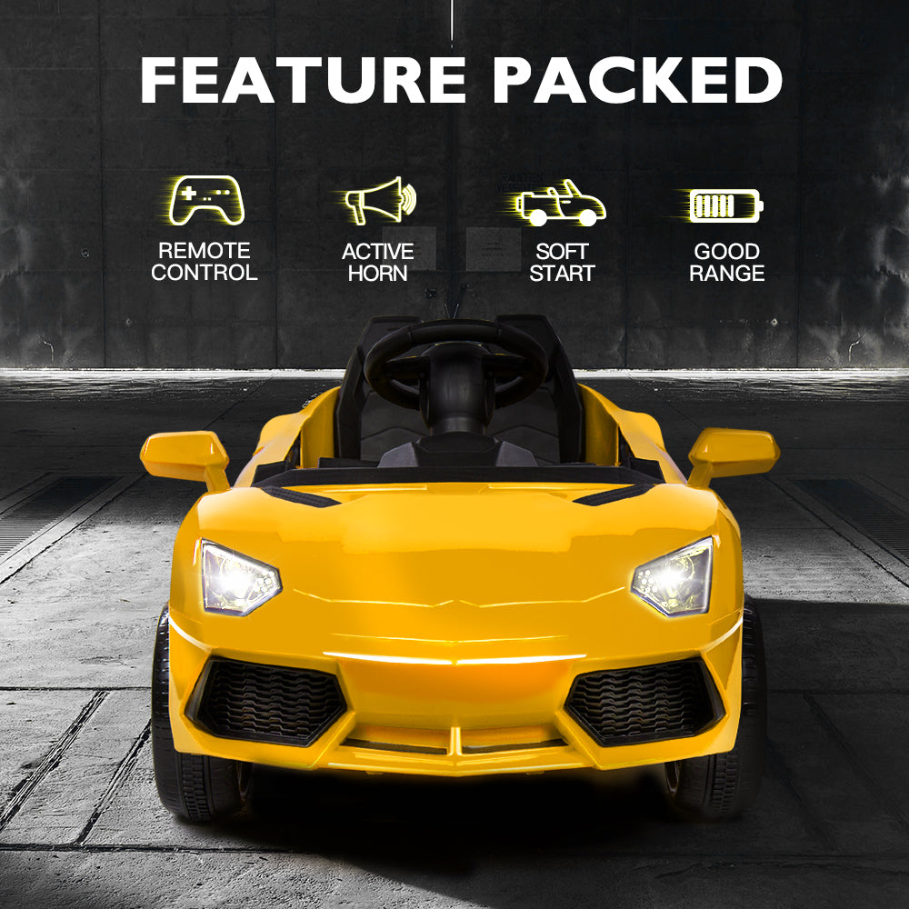 Lamborghini Electric Ride On Car - Yellow