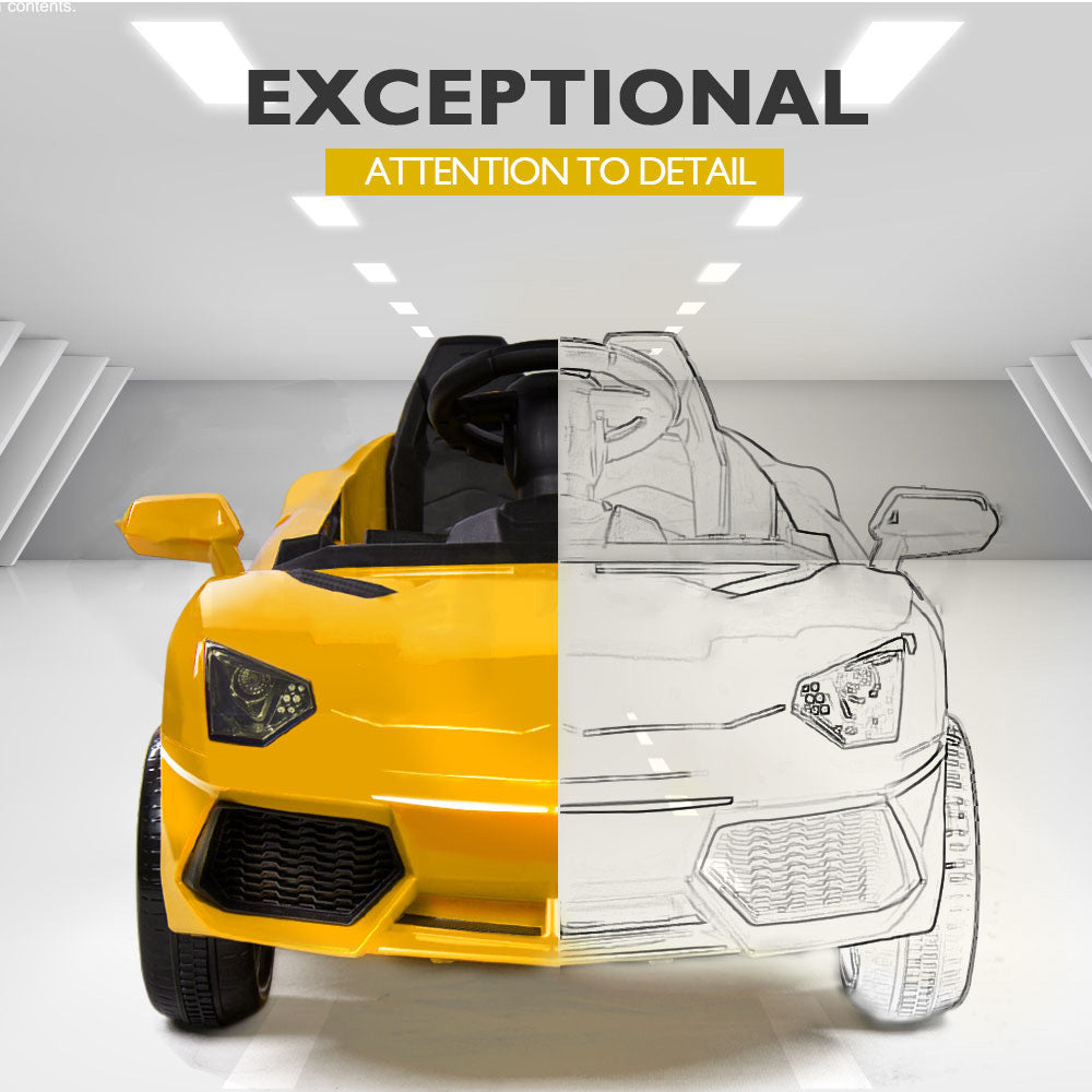 Lamborghini Electric Ride On Car - Yellow