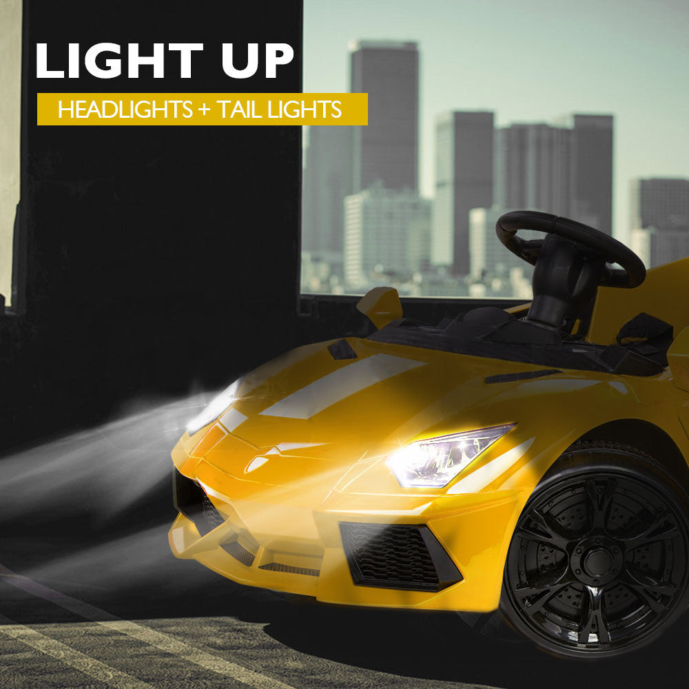 Lamborghini Electric Ride On Car - Yellow