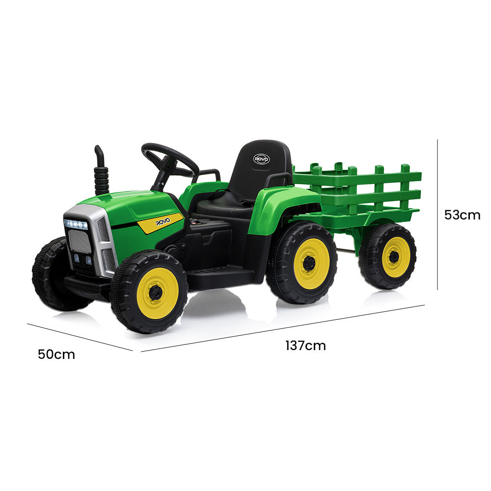 Tractor Electric Ride on Car - Green and Yellow