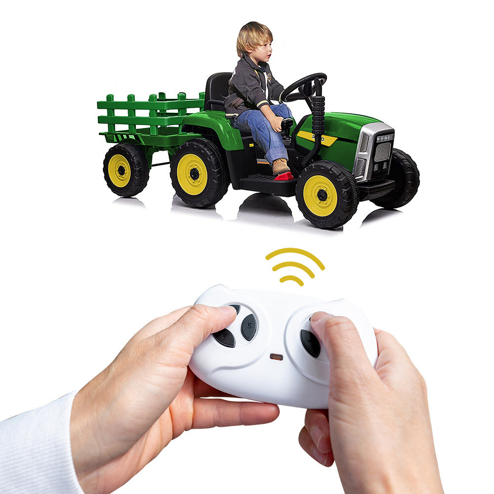 Tractor Electric Ride on Car - Green and Yellow