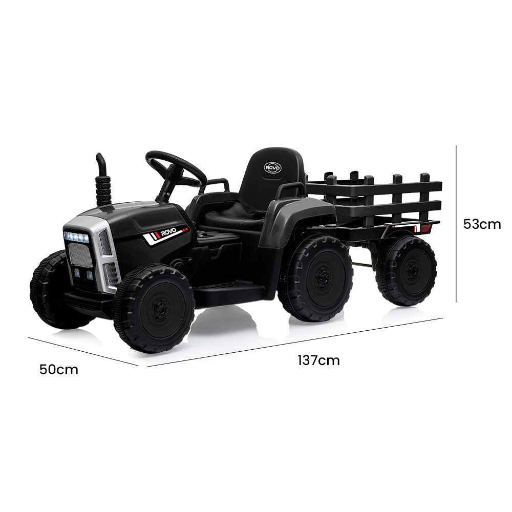 Tractor Electric Ride on Car - Black