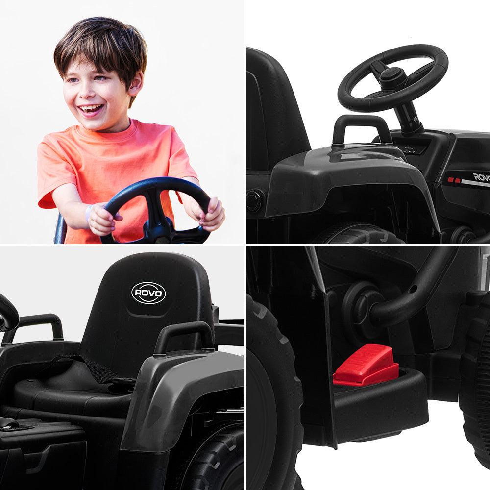 Tractor Electric Ride on Car - Black