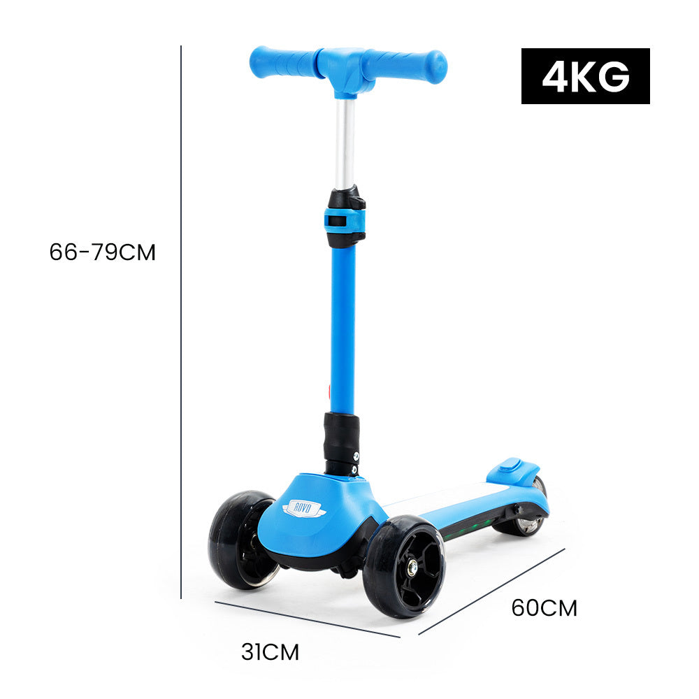 3-Wheel Electric Scooter - Blue