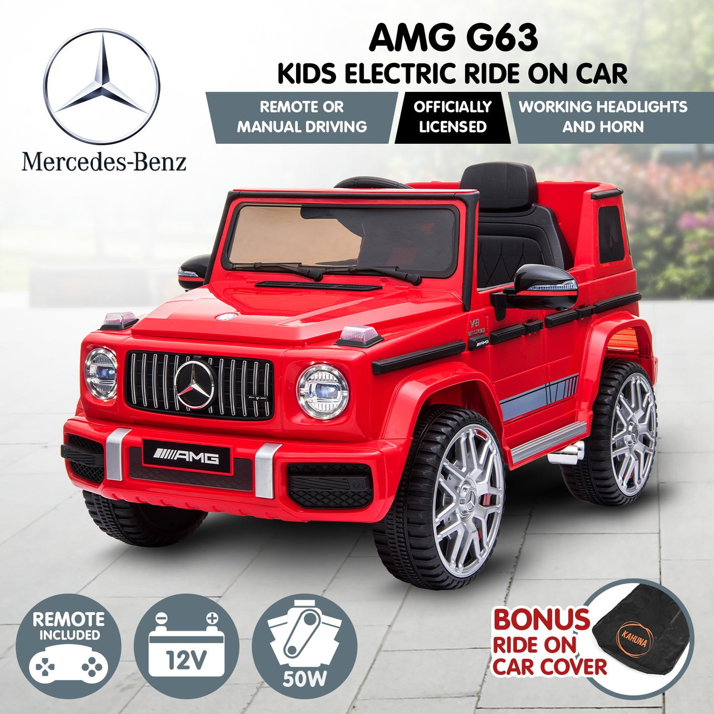 Mercedes Benz AMG G63 Electric Ride On - Red