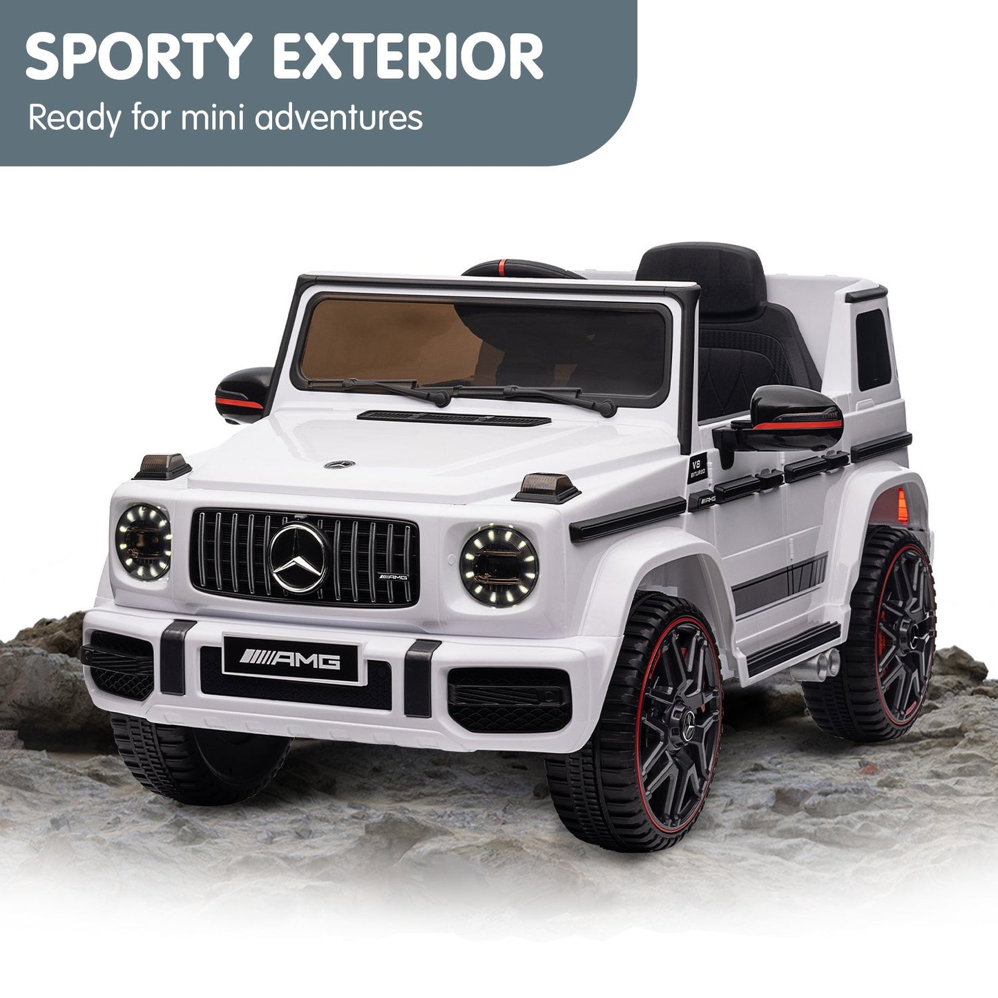 Mercedes Benz AMG G63 Electric Ride On Car - White