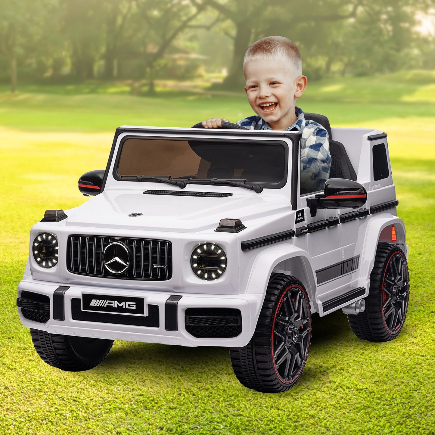 Mercedes Benz AMG G63 Electric Ride On Car - White