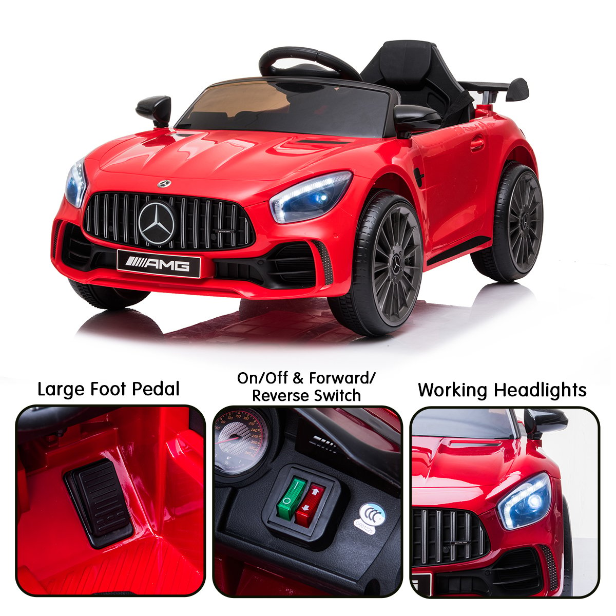 Mercedes Benz Electric Ride On Car - Red