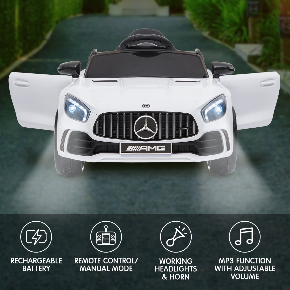 Mercedes Benz Electric Ride On Car - White