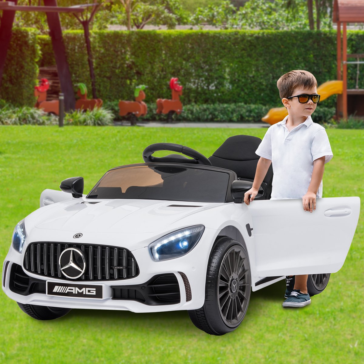 Mercedes Benz Electric Ride On Car - White