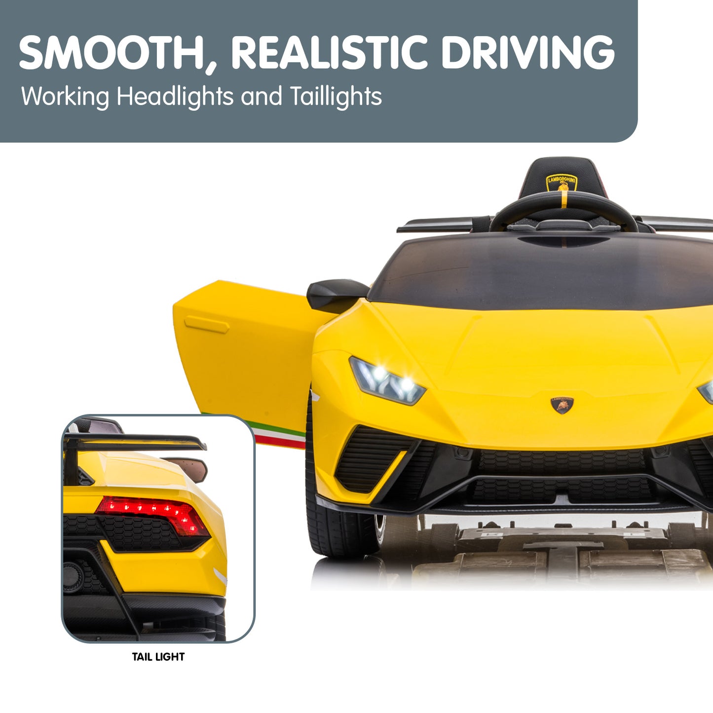 Lamborghini Electric Ride On Car - Yellow