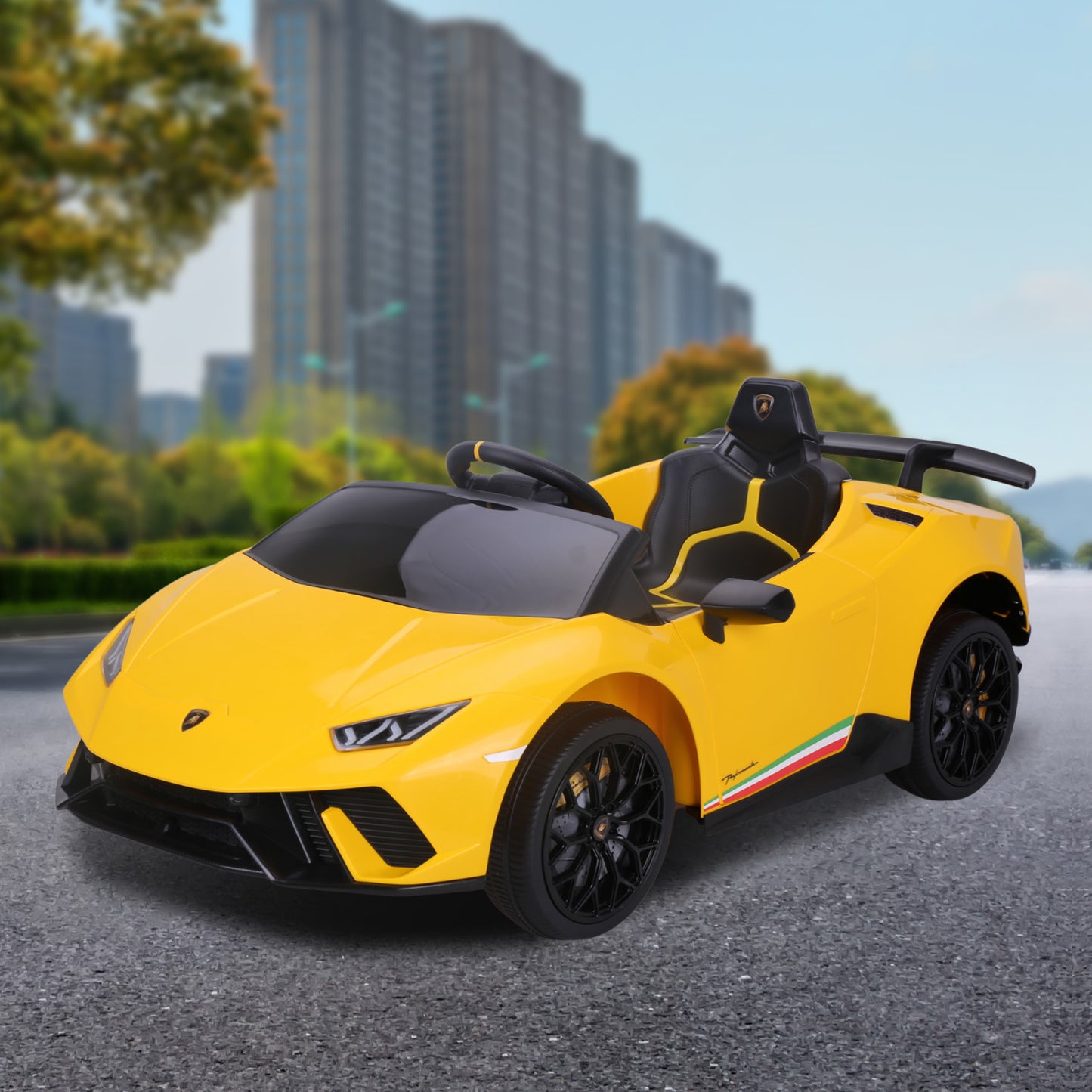 Lamborghini Electric Ride On Car - Yellow