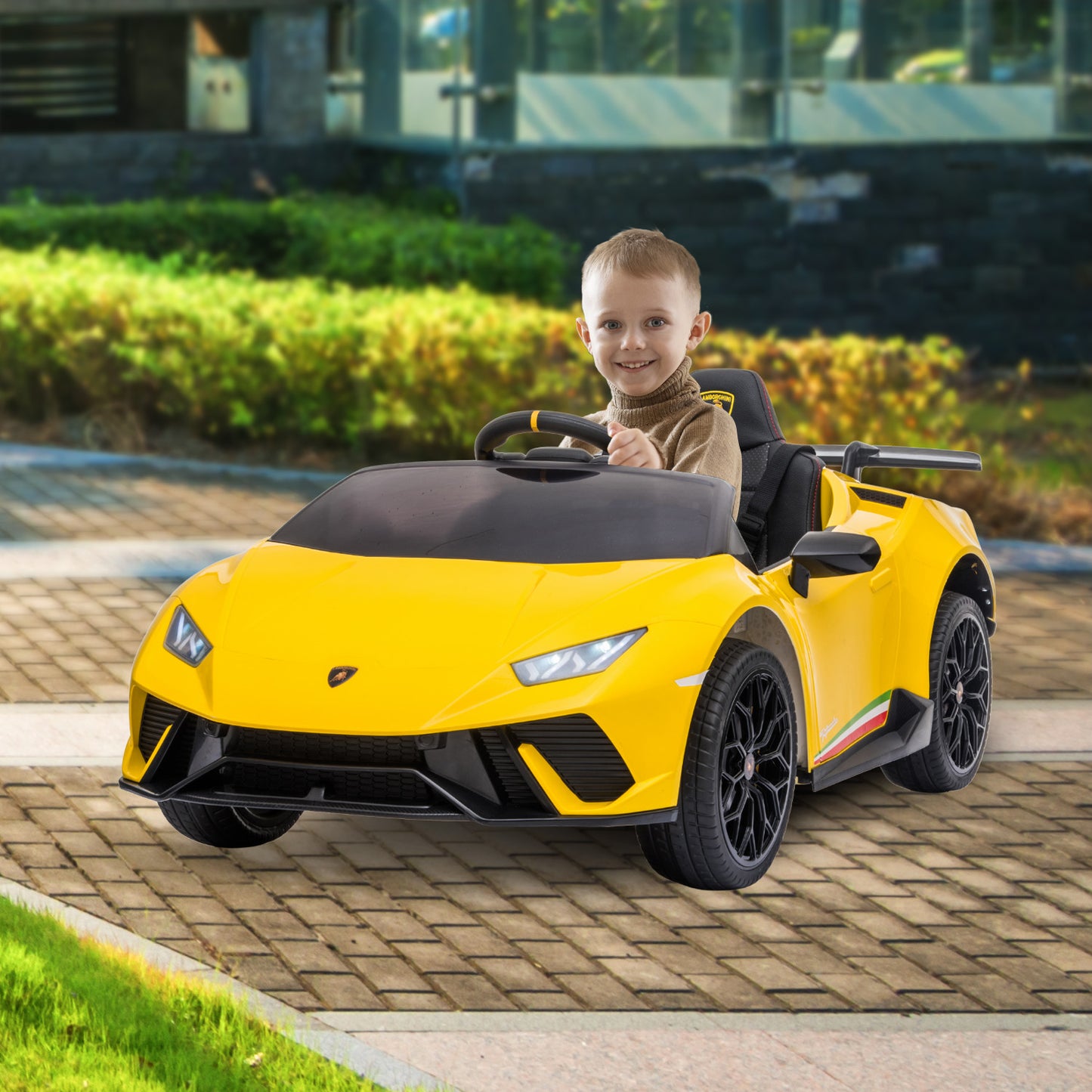 Lamborghini Electric Ride On Car - Yellow