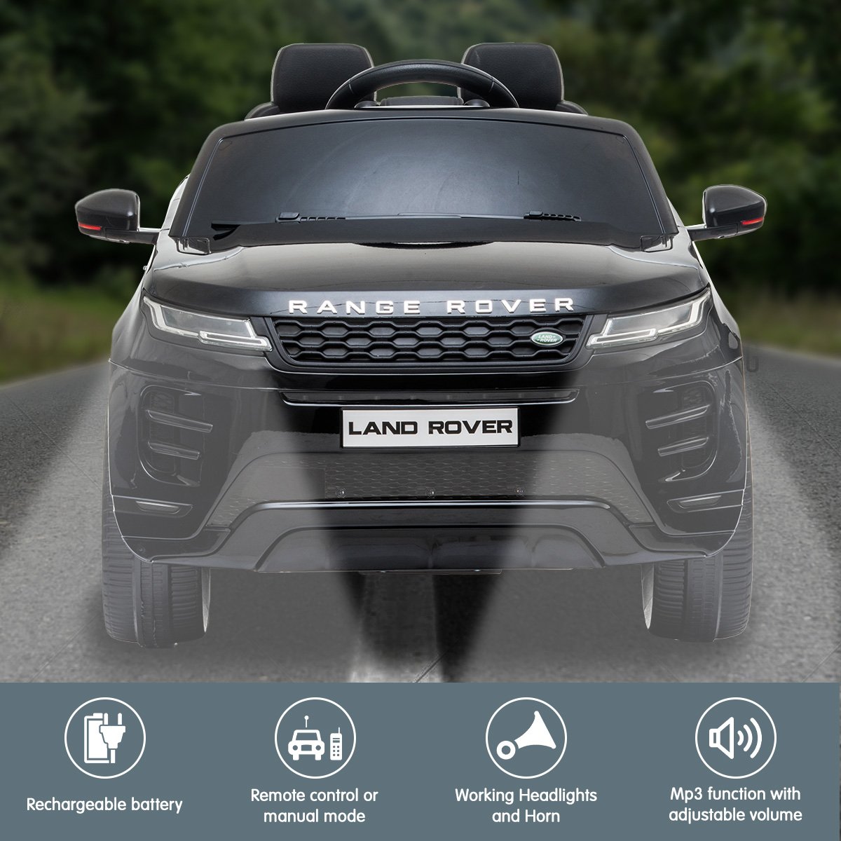 Land Rover Electric Ride On Car - Black