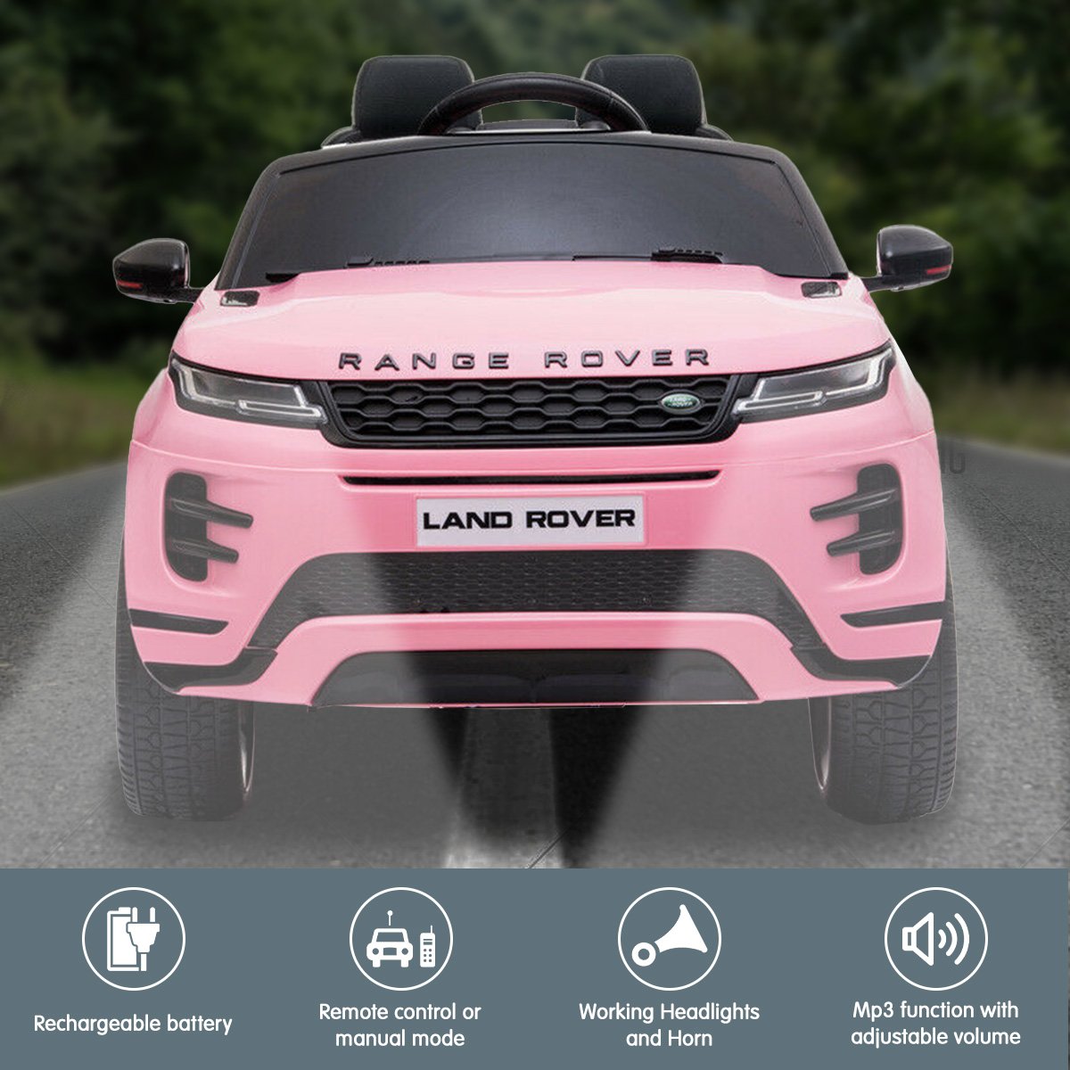 Land Rover Electric Ride On Car - Pink