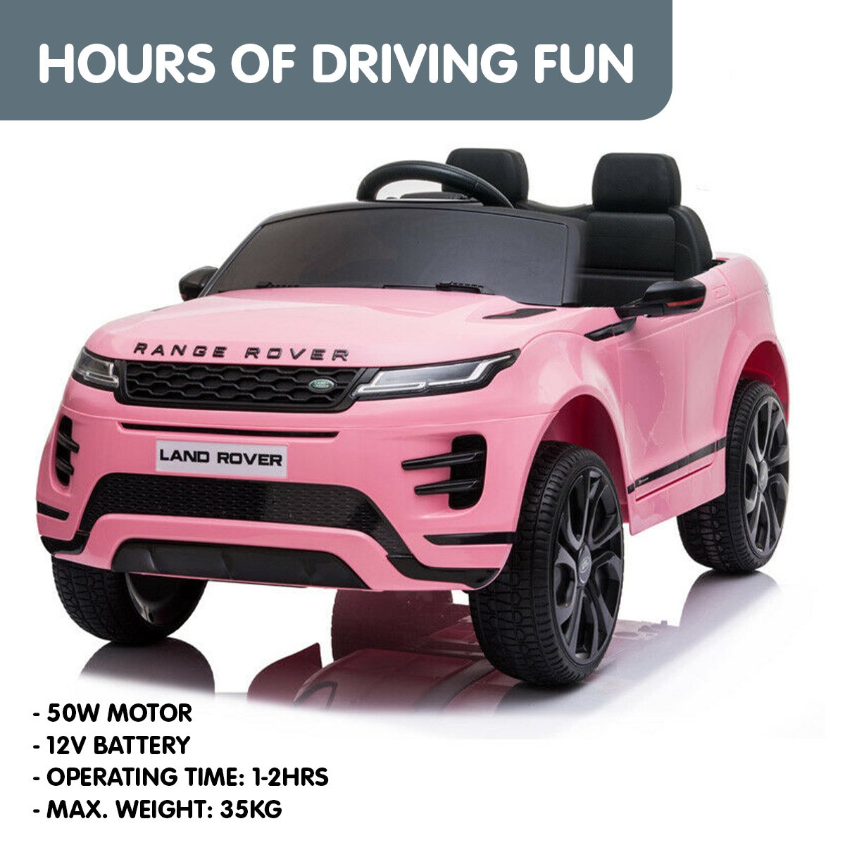 Land Rover Electric Ride On Car - Pink