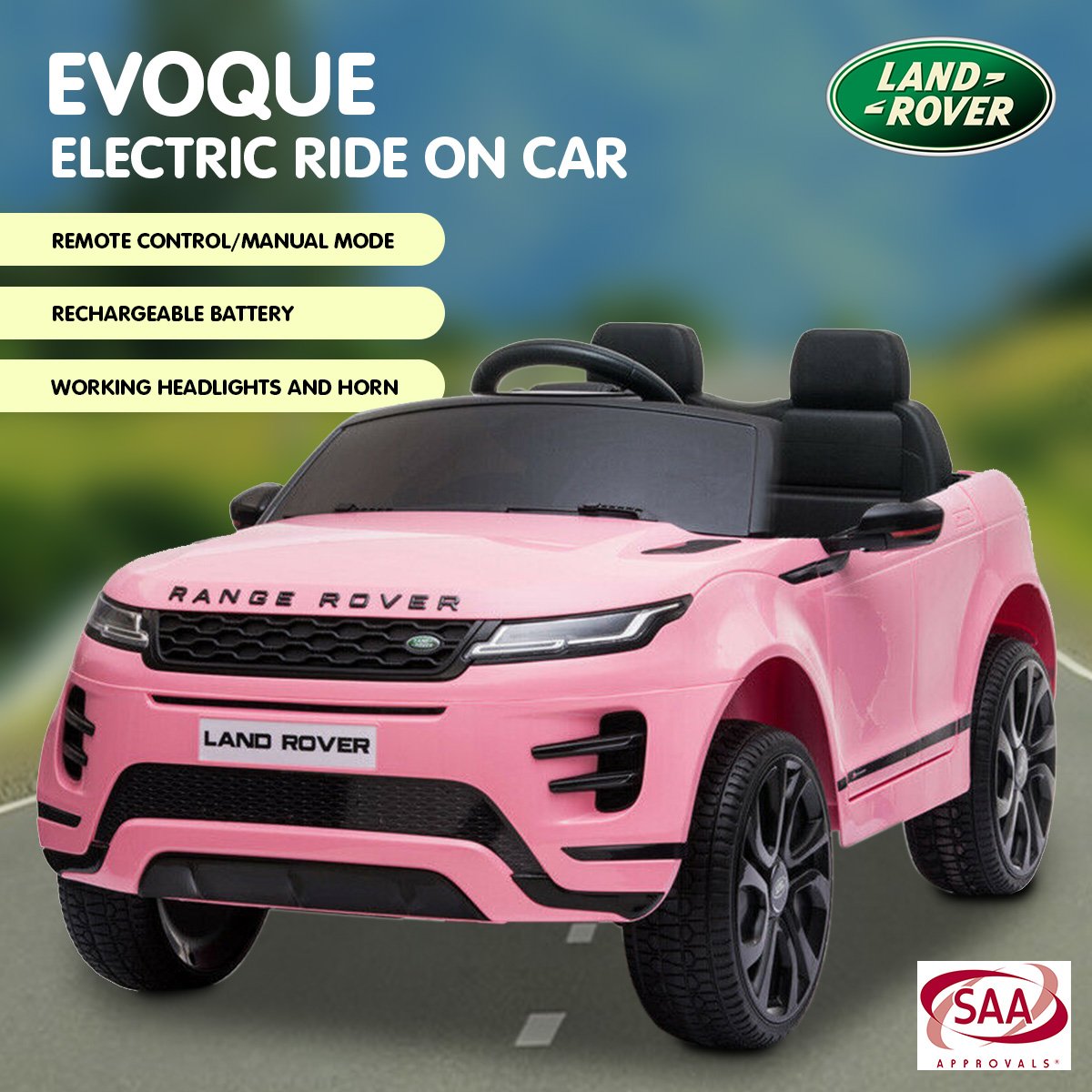 Land Rover Electric Ride On Car - Pink