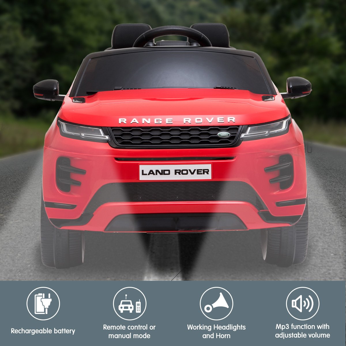 Land Rover Electric Ride On Car - Red