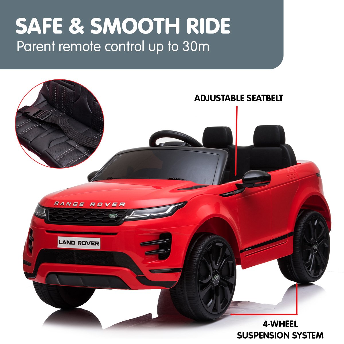 Land Rover Electric Ride On Car - Red