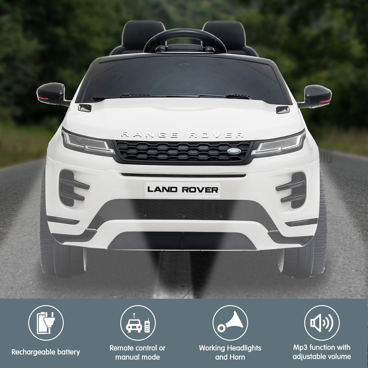 Land Rover Electric Ride On Car - White