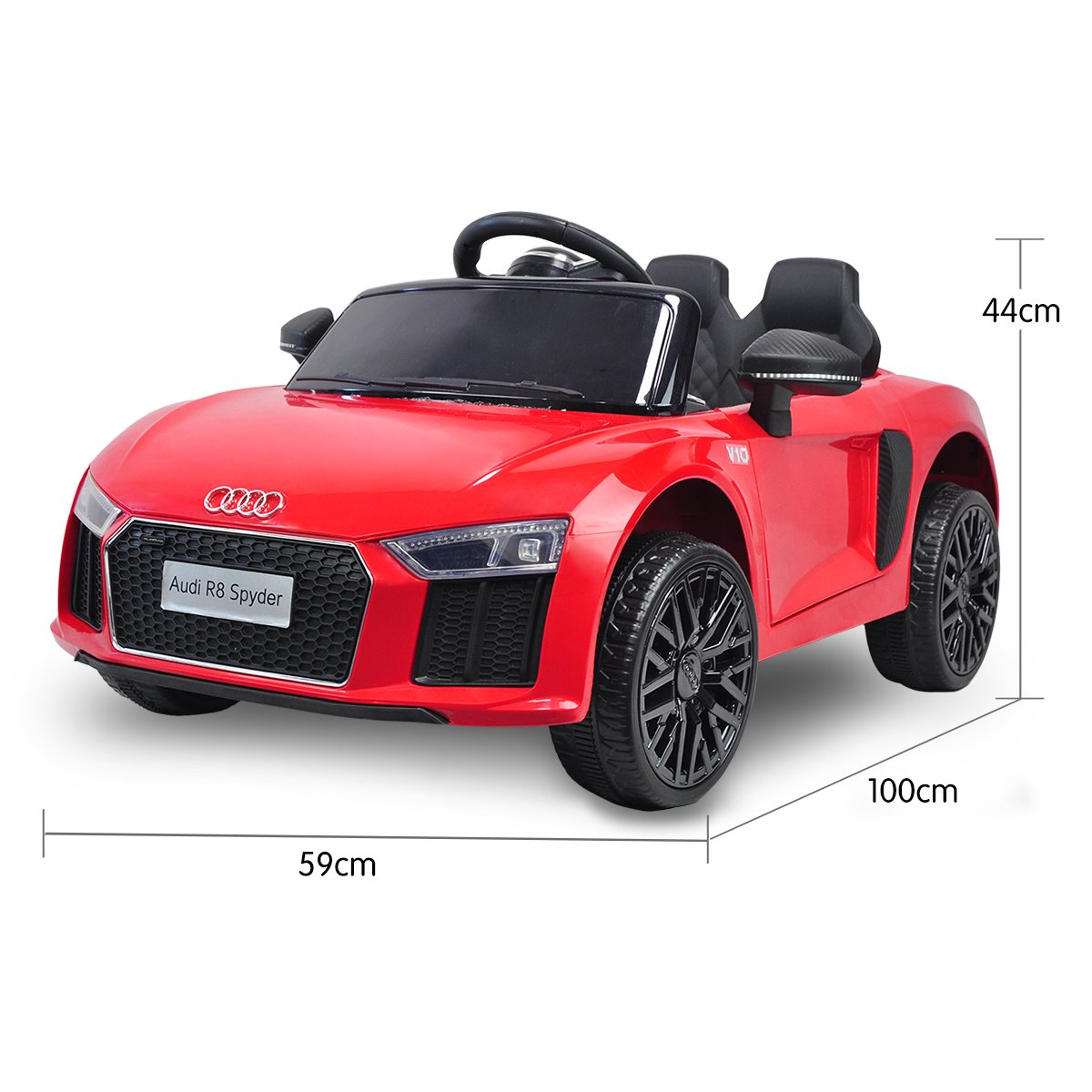 R8 Spyder Audi Electric Ride On Car - Red