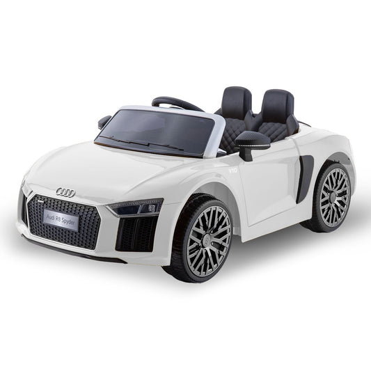 R8 Spyder Audi Electric Ride On Car - White