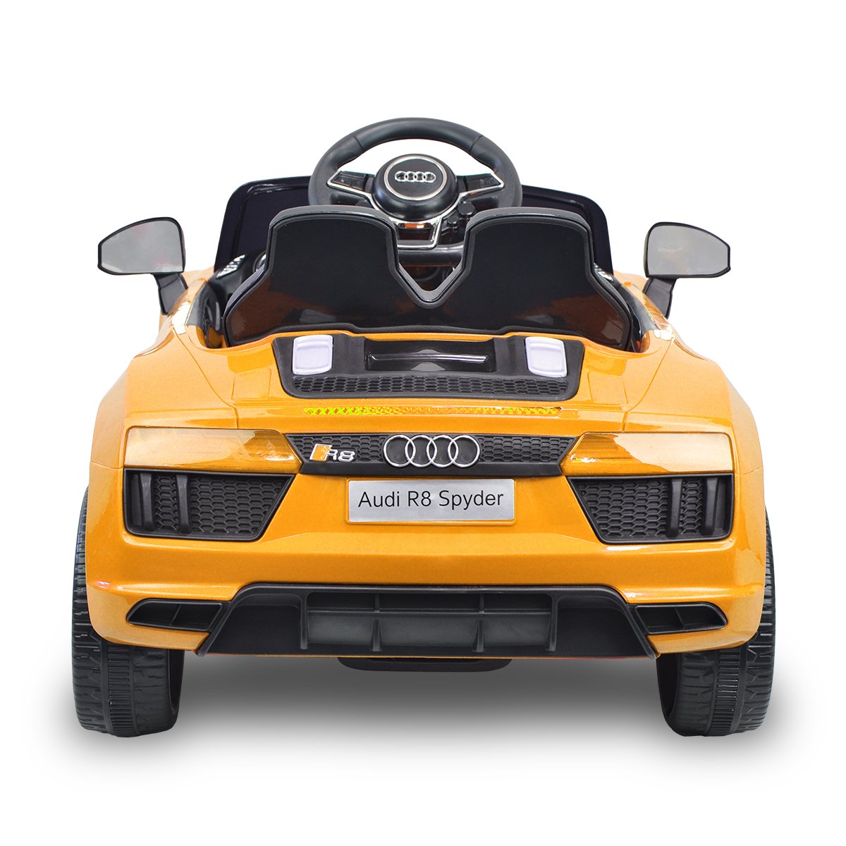 R8 Spyder Audi Electric Ride On Car - Yellow