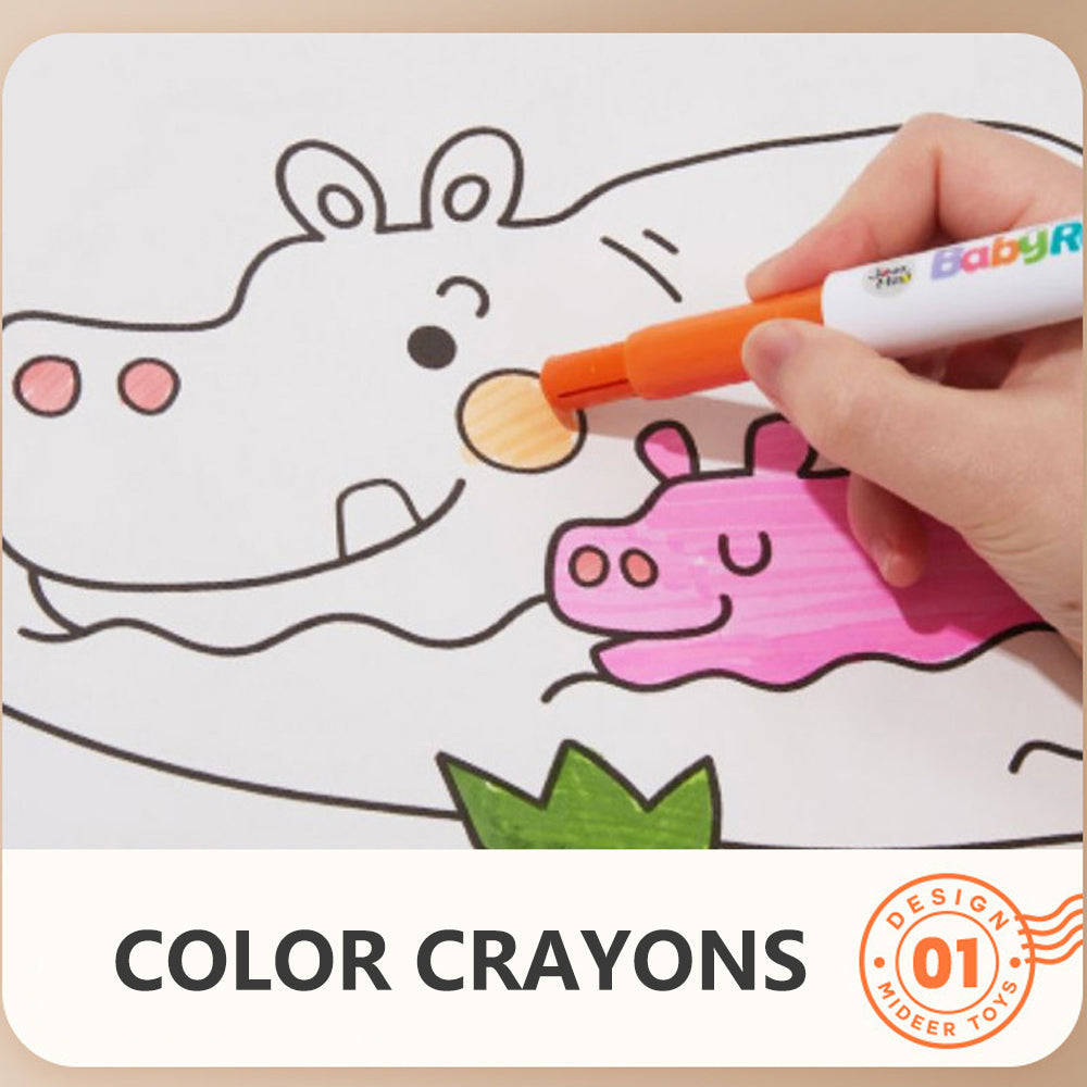 44cm*10m Kids Drawing Roll Color Filling Paper Graffiti Scroll Coloring Paper Toy(Style 02:5 themes)