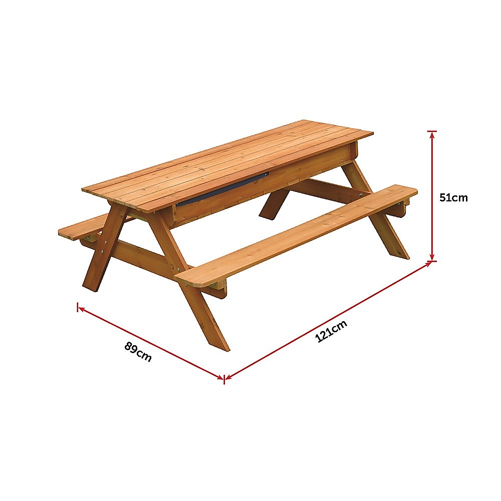 Sand & Water Wooden Picnic Table