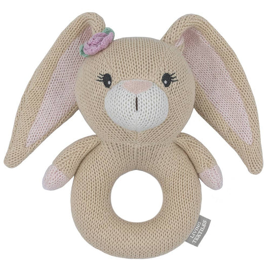 Amelia the Bunny - Knitted Rattle